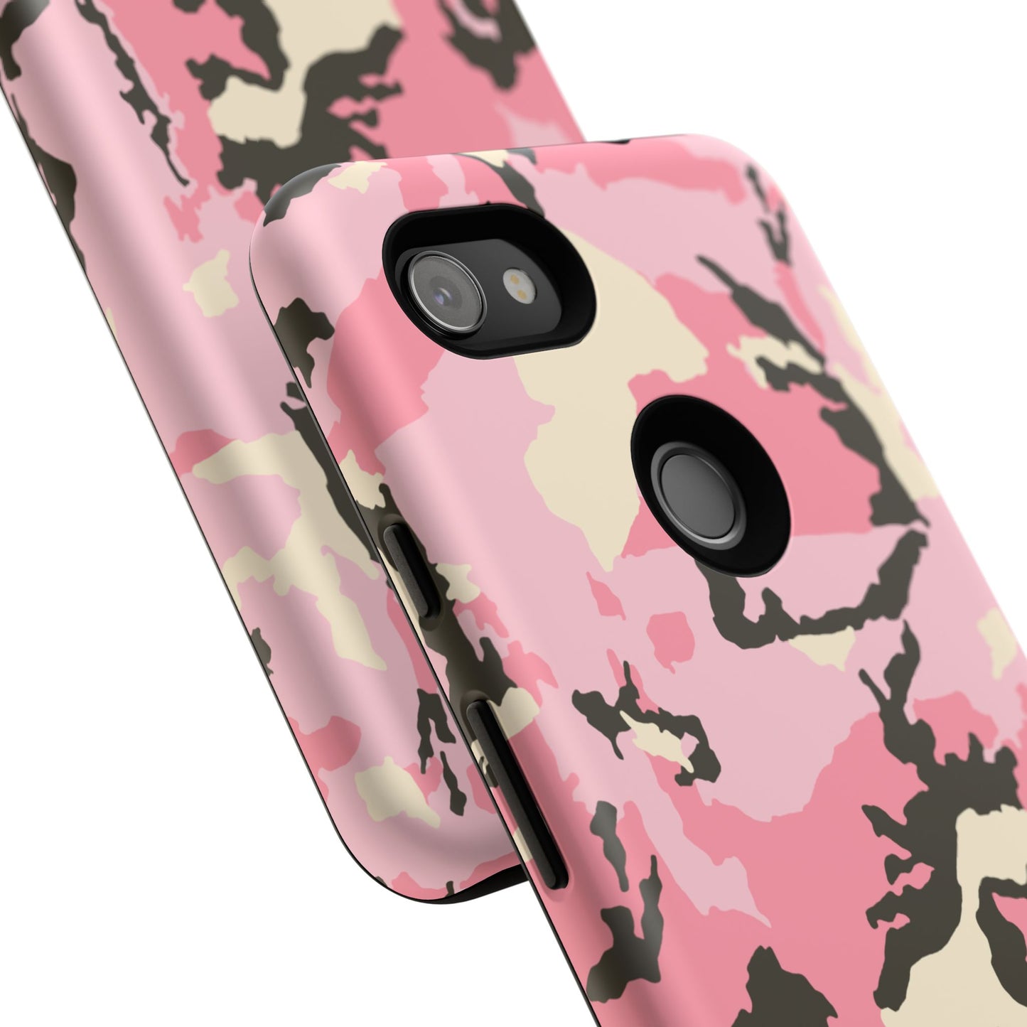 Stylish Tough Phone Case – Pink Camo Design for Bold Protection  Make a statement while keeping your phone safe with this eye-catching pink camouflage case that blends fashion with durability.