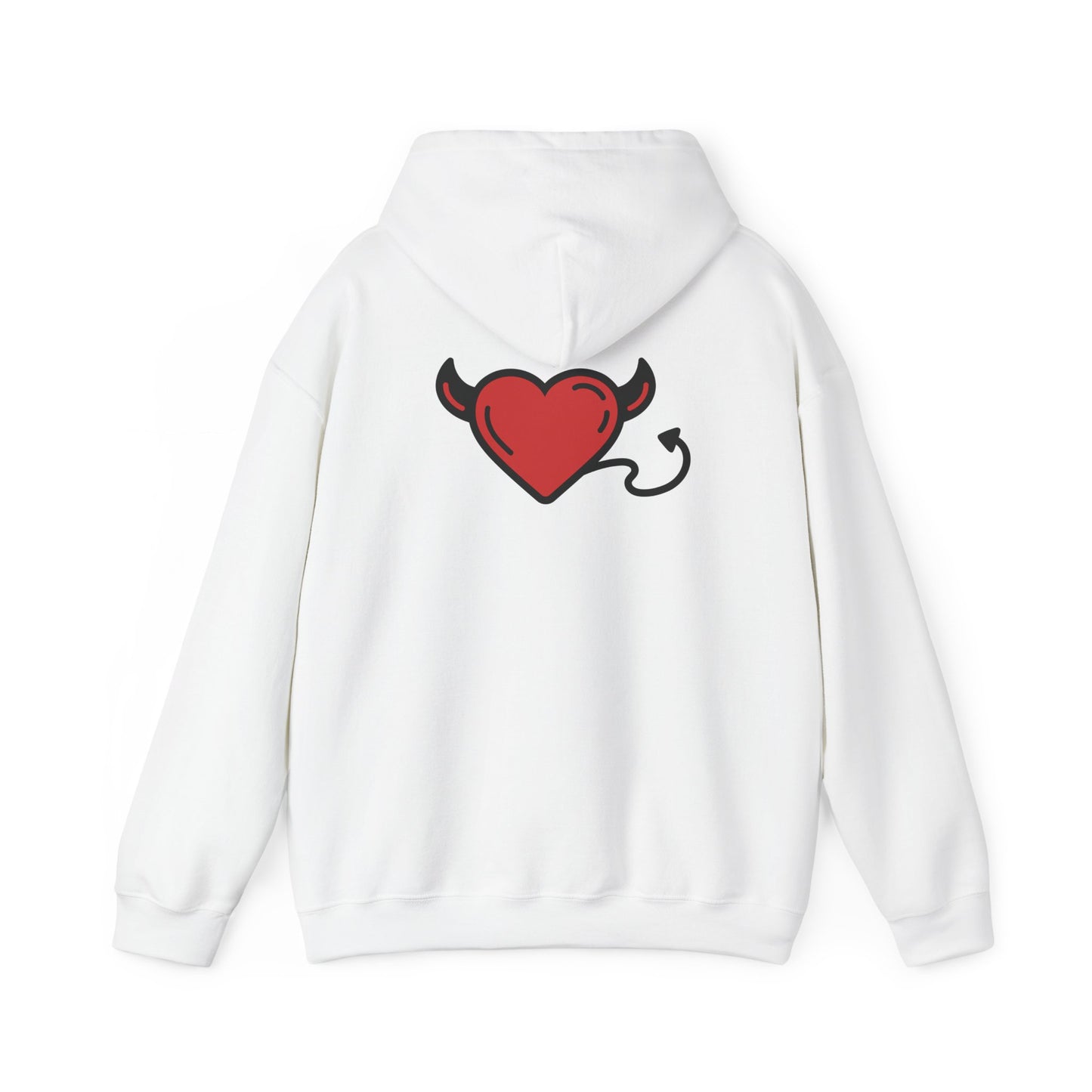 Devilish Heart Hoodie - Unisex Heavy Blend™ Sweatshirt for Fun-Loving Spirits