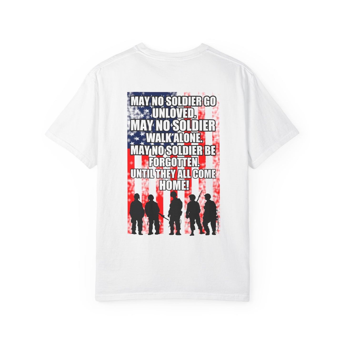 Patriotic T-shirt for Veterans, Memorial Day, Independence Day, Military Support, Casual Wear, Unisex Tee