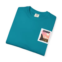 California Surf Graphic Tee - Unisex Garment-Dyed T-Shirt for Beach Lovers, Summer Vibes, Gift for Surfers, Casual Wear,