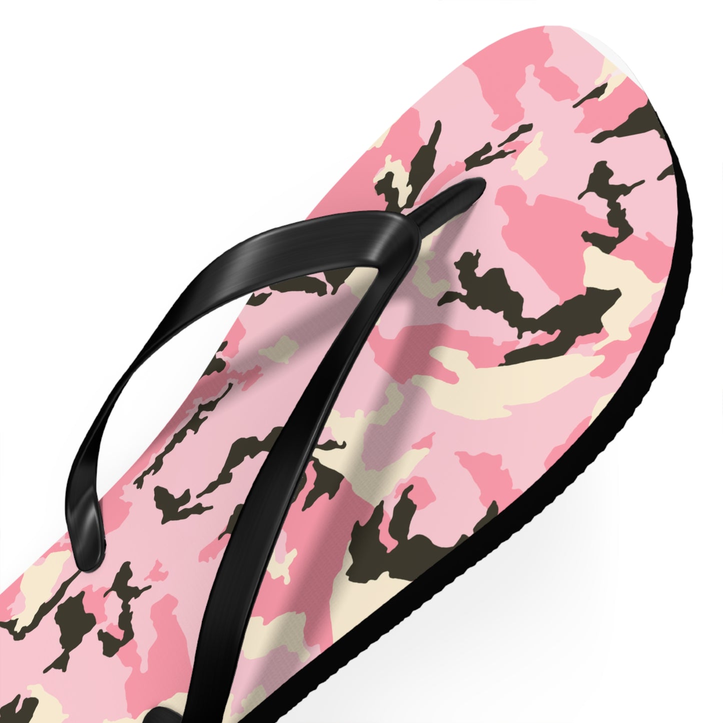 Stylish Pink Camo Flip Flops - Trendy Summer Footwear for Beach & Pool