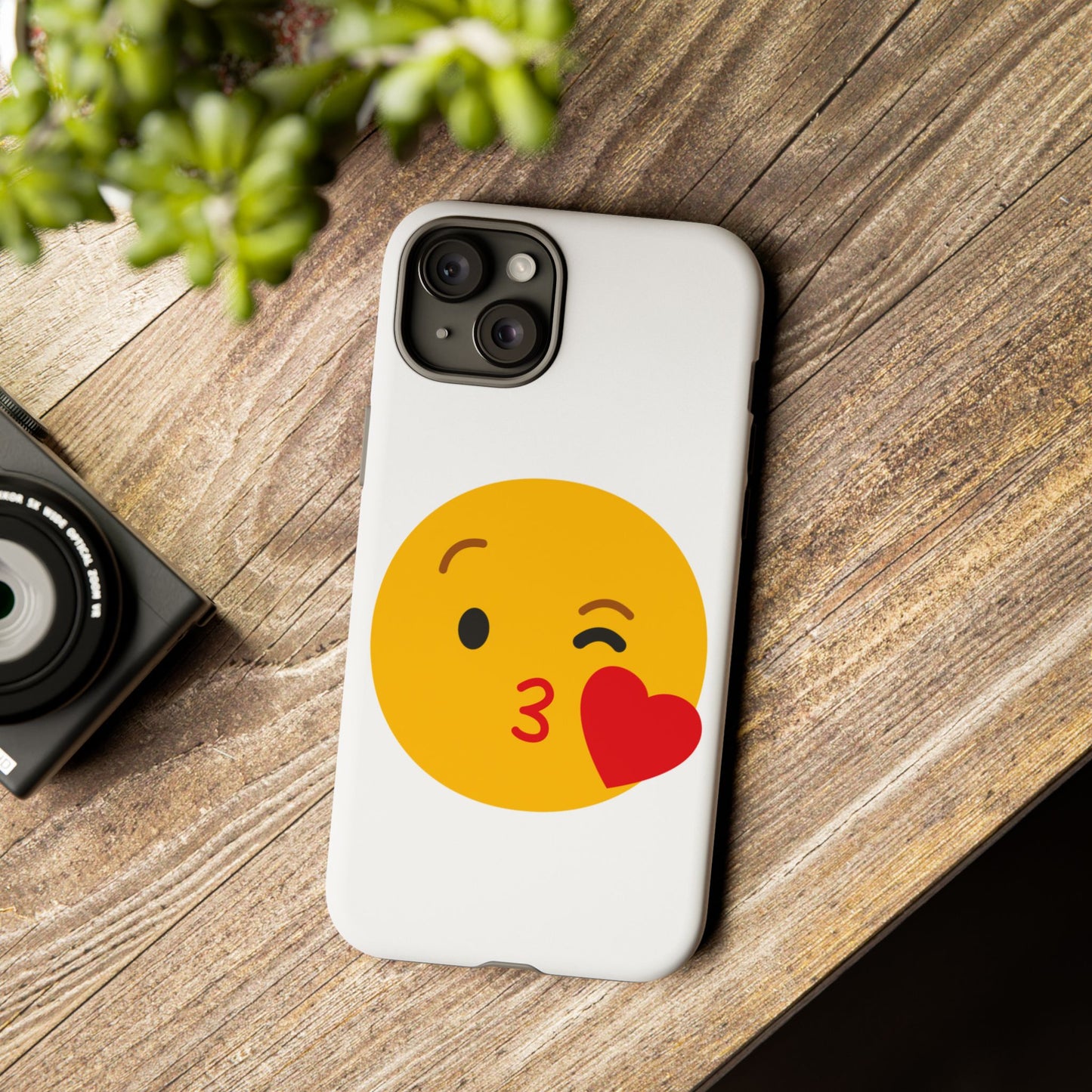 Cute Emoji Phone Case - Kissy Face Design for Stylish Protection