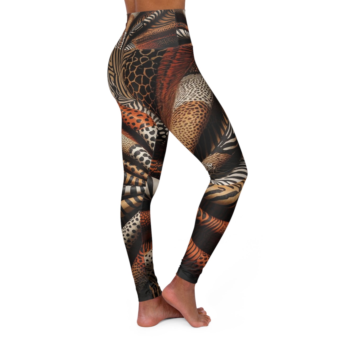 Bohemian High Waisted Yoga Leggings - Stylish Workout Leggings, Activewear, Fitness Fashion, Yoga Pants, Boho Leggings,