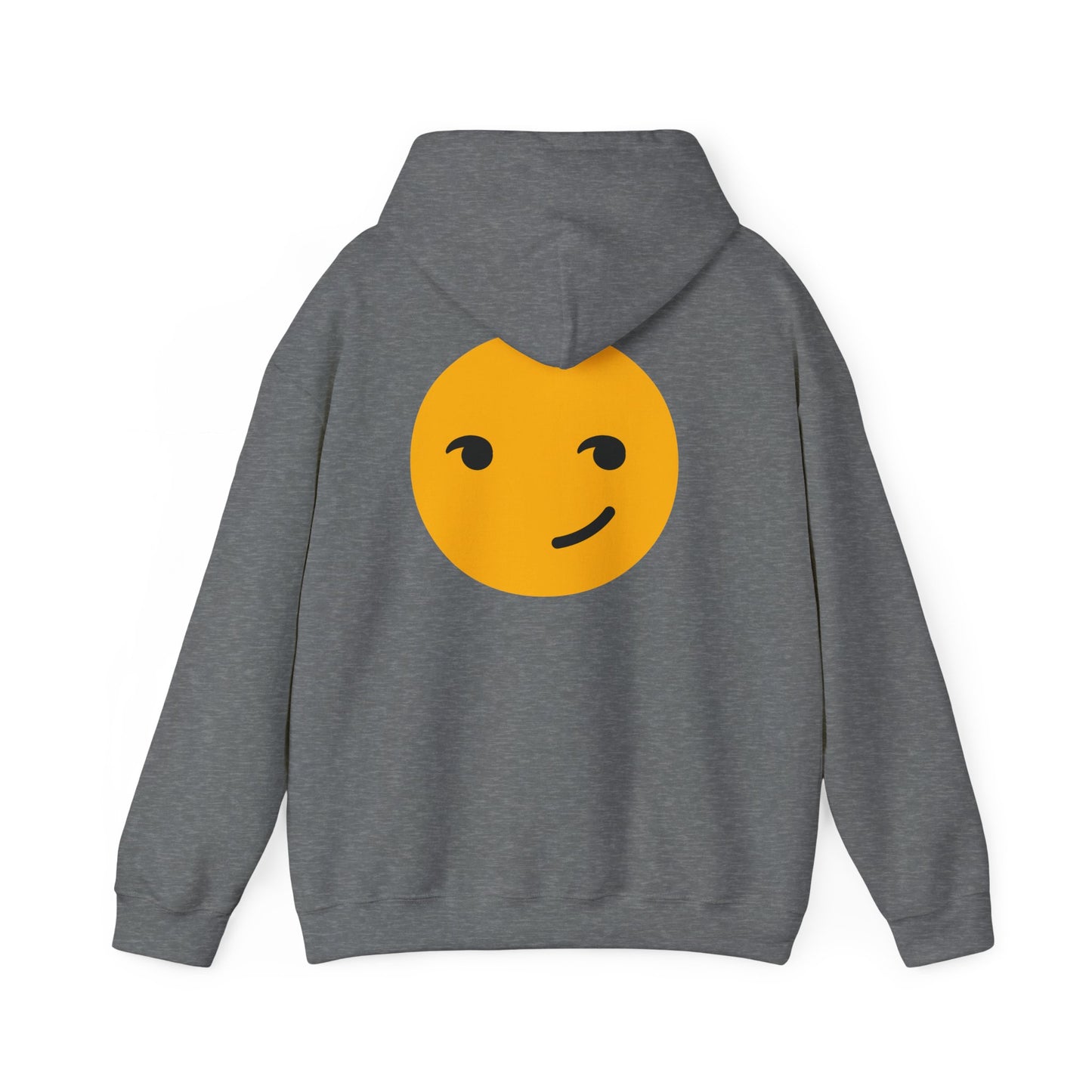 Smiley Face Unisex Heavy Blend Hooded Sweatshirt – Cozy & Playful Comfort for All Occasions
