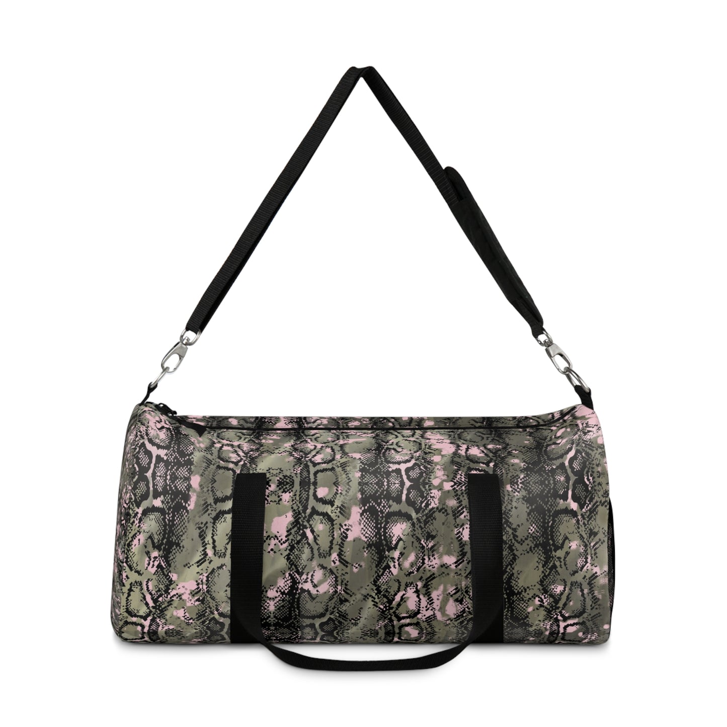 Stylish Snake Print Duffel Bag - Perfect for Gym or Travel