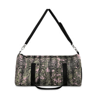 Stylish Snake Print Duffel Bag - Perfect for Gym or Travel