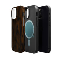 Stylish Magnetic Tough Phone Case - Bold Striped Design