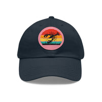 Lobster Themed Dad Hat with Leather Patch - Vintage Style Cap for Seafood Lovers