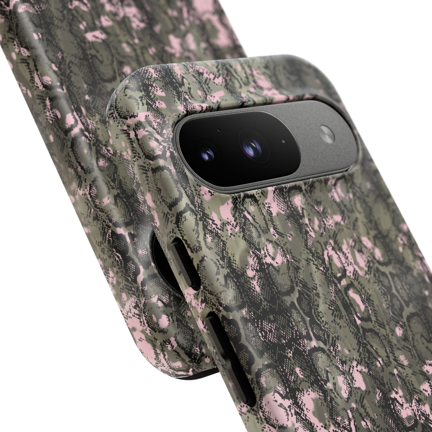 Camo Snake Pattern Phone Case – Rugged Protection Meets Bold Style  Turn heads while protecting your phone with this fierce camo snake pattern case—where urban edge meets outdoor grit.