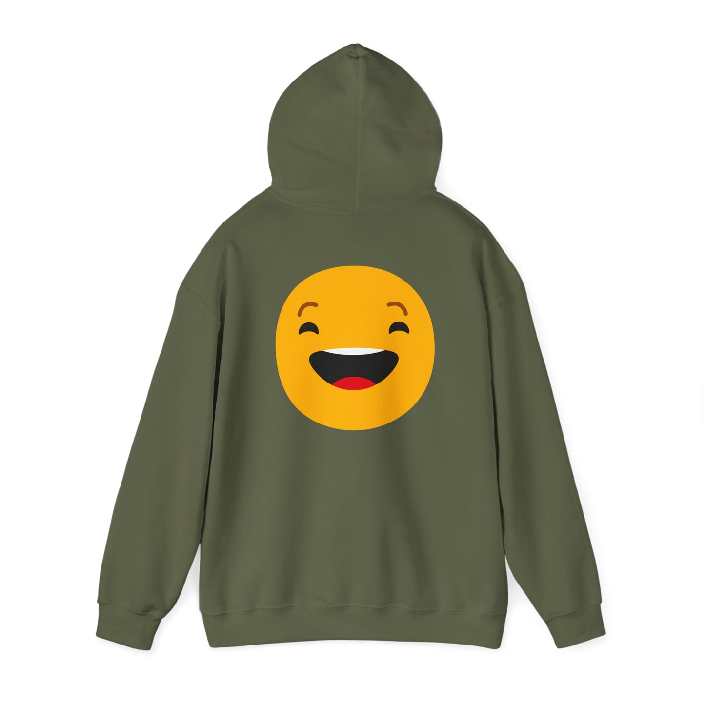 Funny Smile Emoji Hoodie - Unisex Heavy Blend™ Sweatshirt for Everyday Comfort