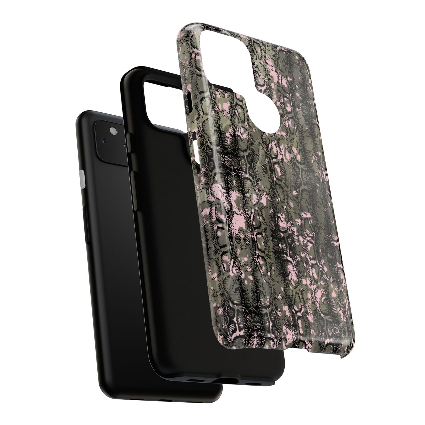 Camo Snake Pattern Phone Case – Rugged Protection Meets Bold Style  Turn heads while protecting your phone with this fierce camo snake pattern case—where urban edge meets outdoor grit.