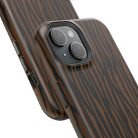 Stylish Magnetic Tough Phone Case - Bold Striped Design
