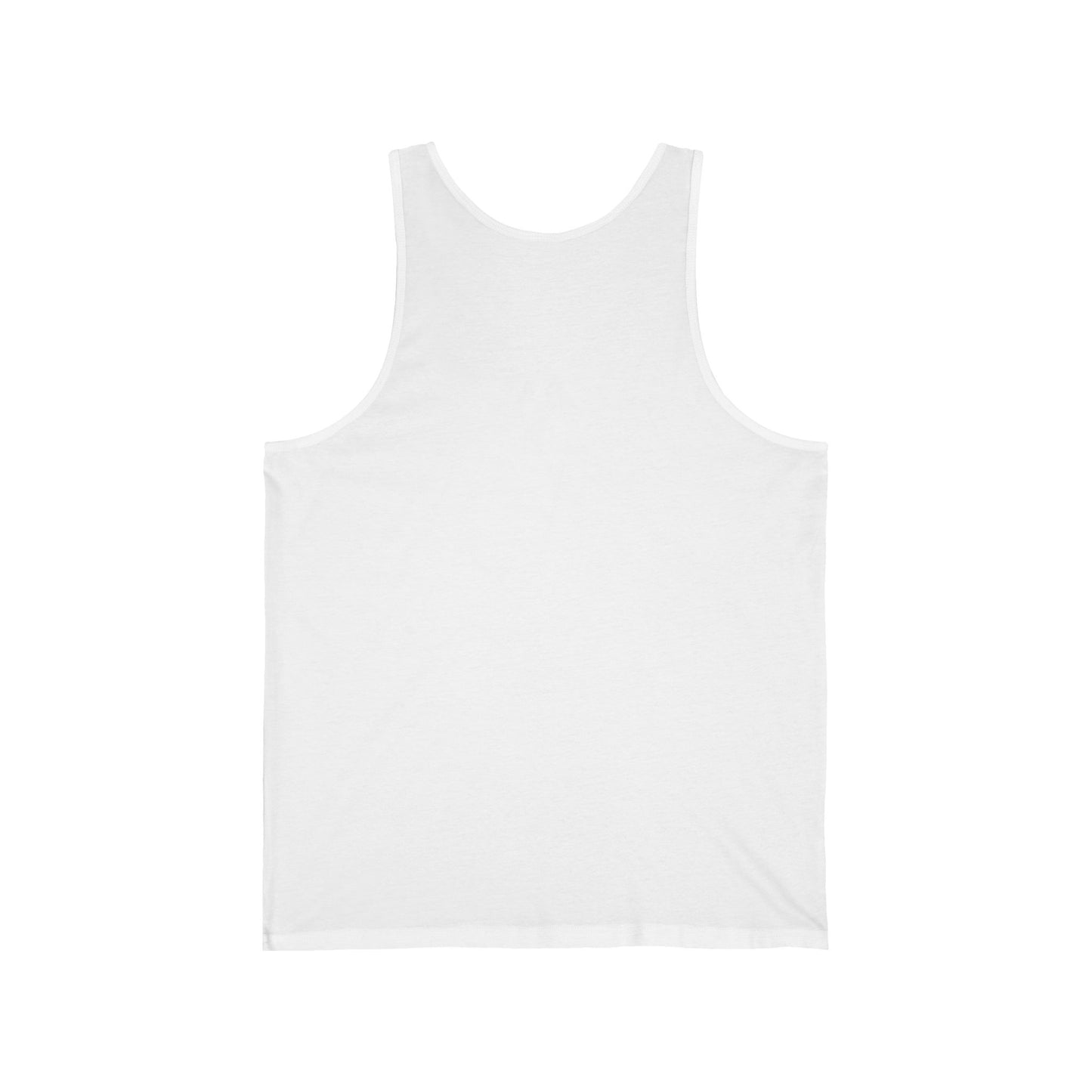 Unisex Jersey Tank - Howling Dog & Birds Design
