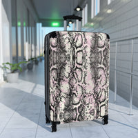 Stylish Python Print Suitcase – Trendy Travel Luggage for Adventure Seekers