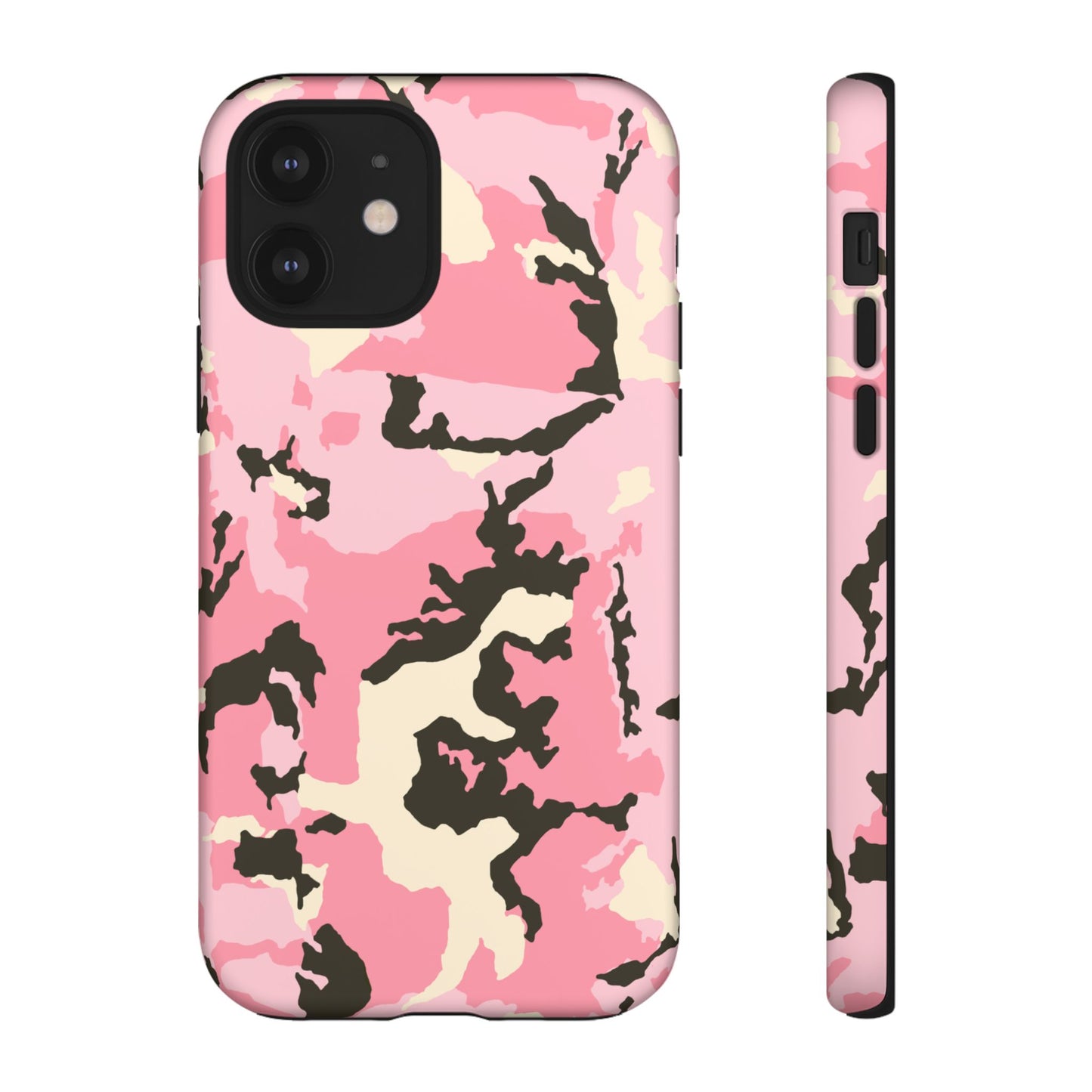 Stylish Tough Phone Case – Pink Camo Design for Bold Protection  Make a statement while keeping your phone safe with this eye-catching pink camouflage case that blends fashion with durability.
