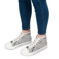 Stylish Marble-Print High Top Sneakers for Trendy Women