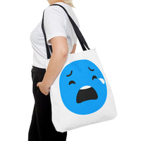 Emotional Expression Tote Bag - Cute Sad Face Design
