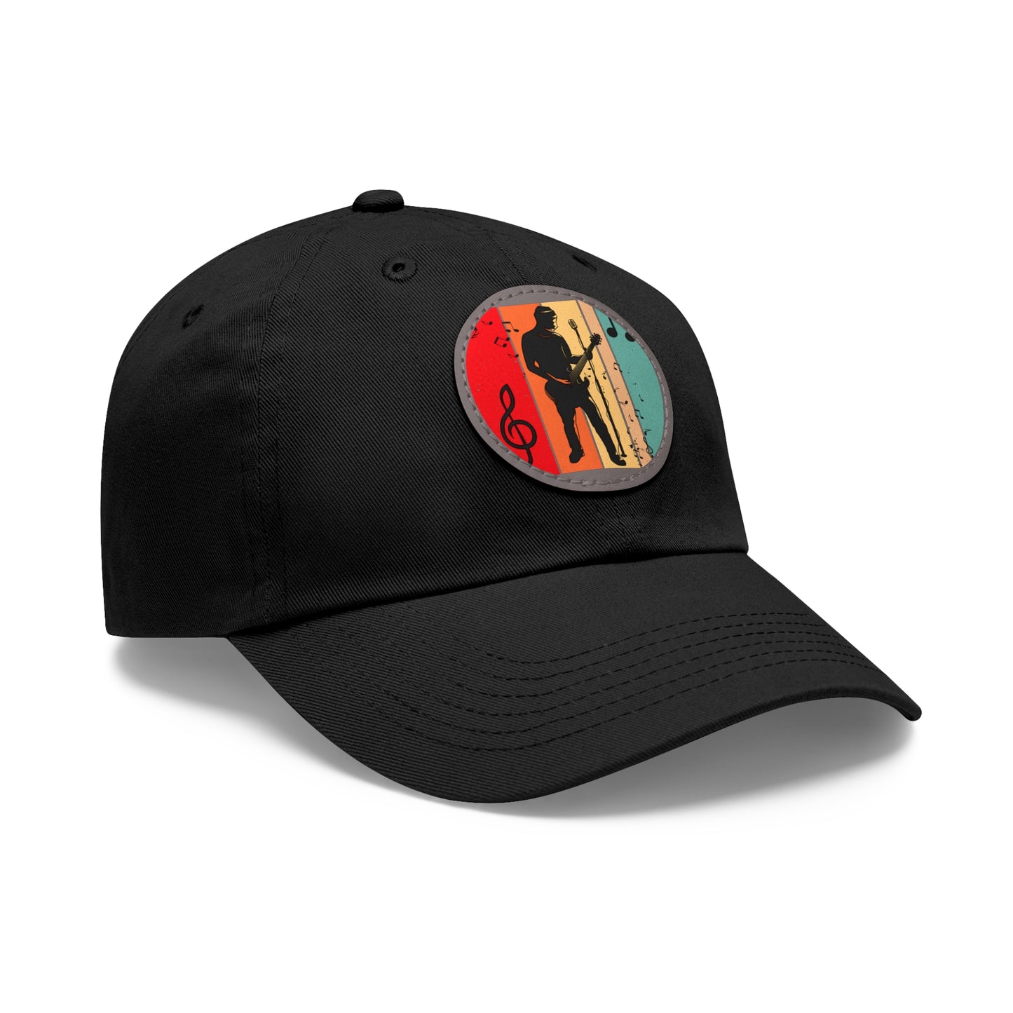 Musician Dad Hat with Leather Patch - Stylish Cap for Music Lovers