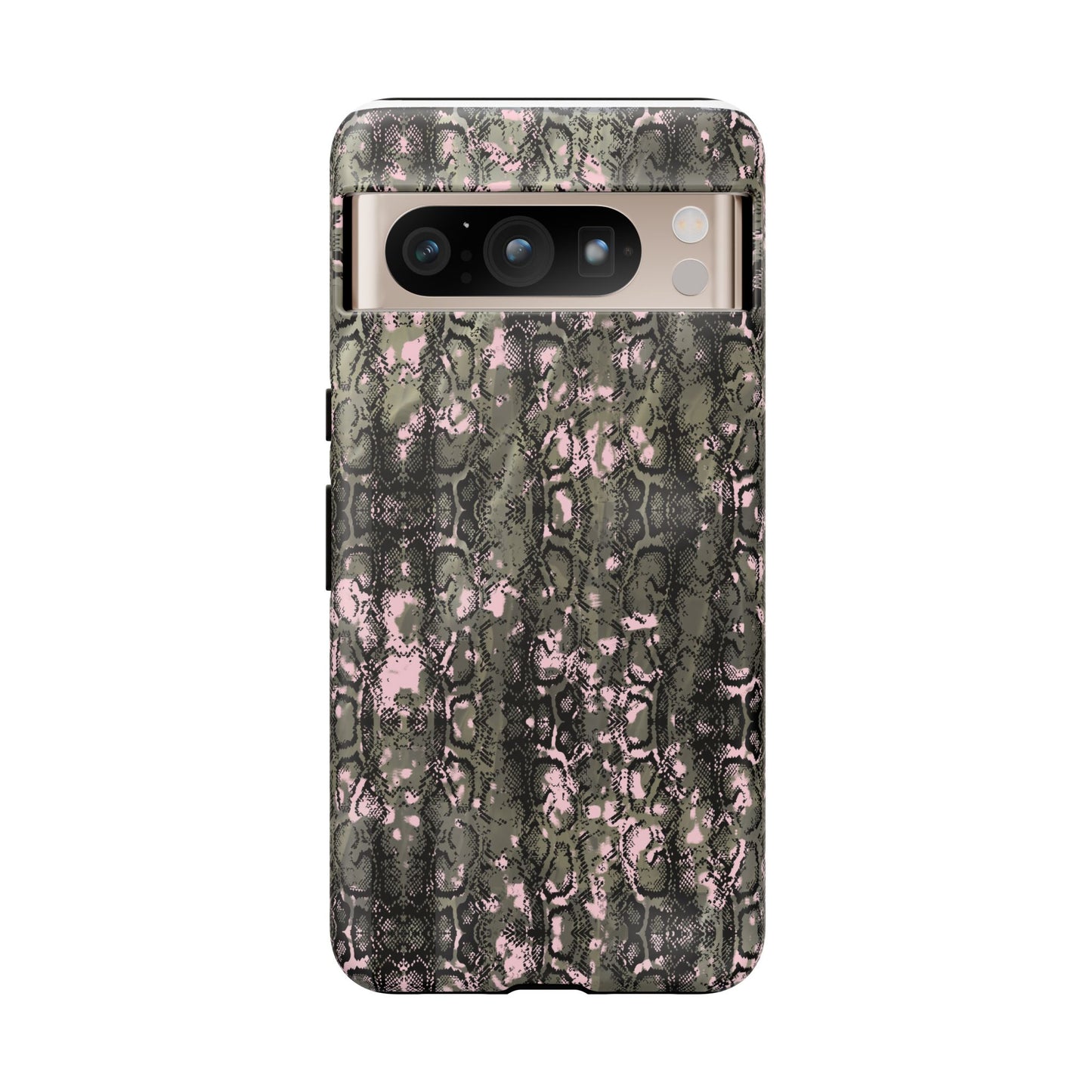 Camo Snake Pattern Phone Case – Rugged Protection Meets Bold Style  Turn heads while protecting your phone with this fierce camo snake pattern case—where urban edge meets outdoor grit.