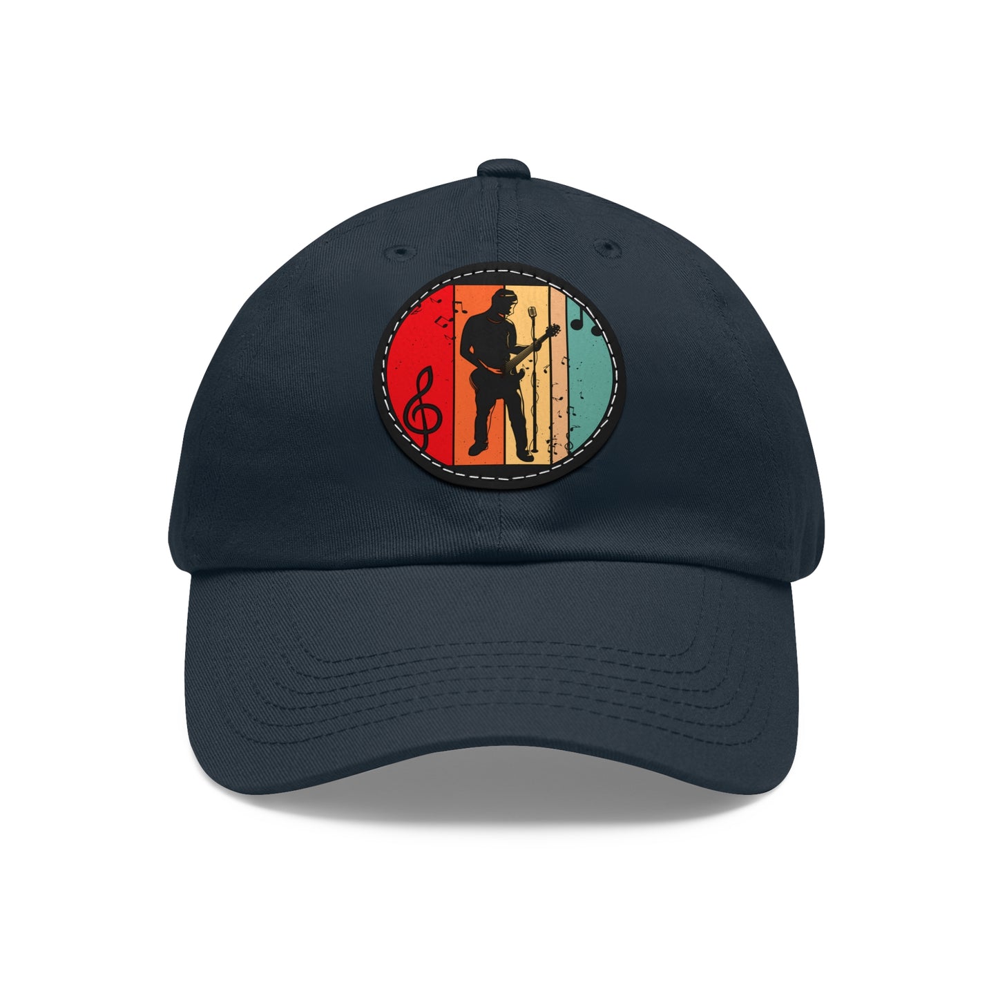 Musician Dad Hat with Leather Patch - Stylish Cap for Music Lovers