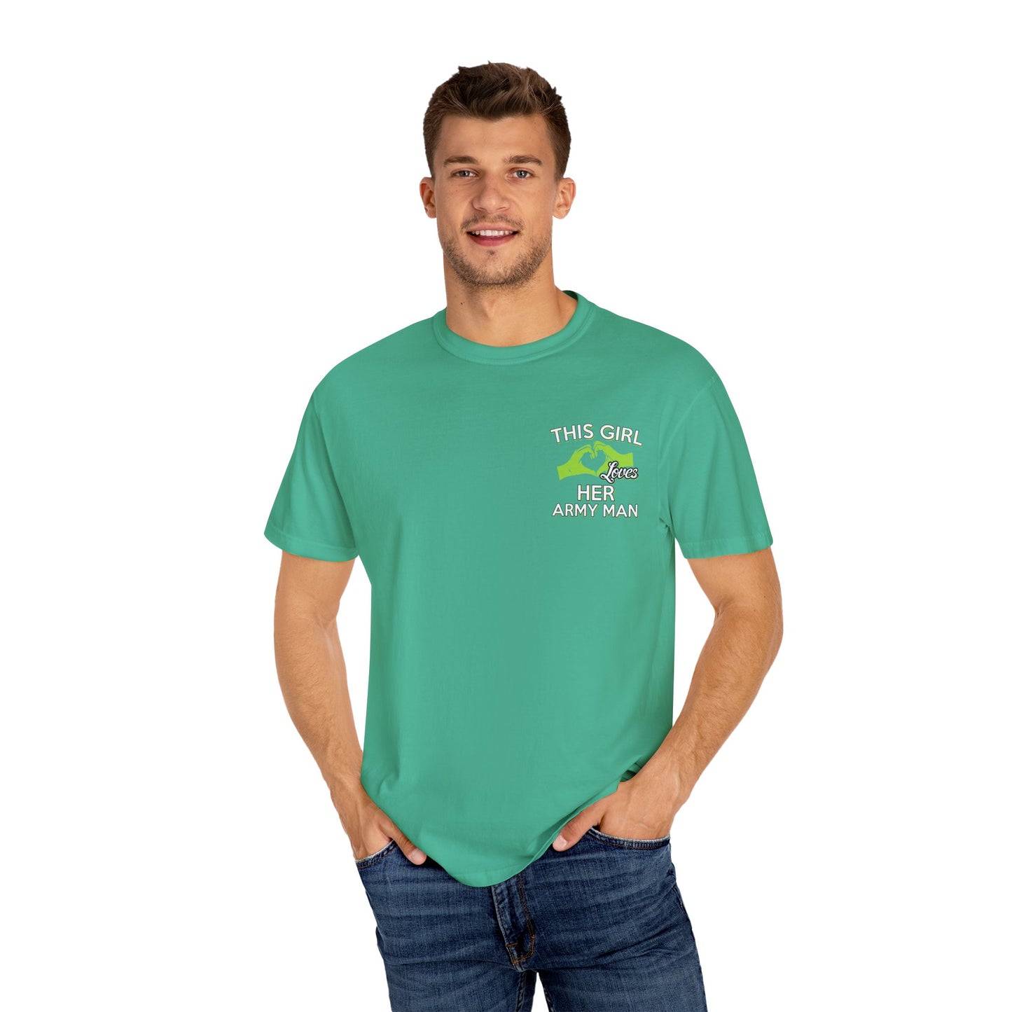 Army Wife Love T-shirt - Cute Gift for Military Girlfriends, Support Our Troops Apparel, Unisex Casual Tee, Army Partner