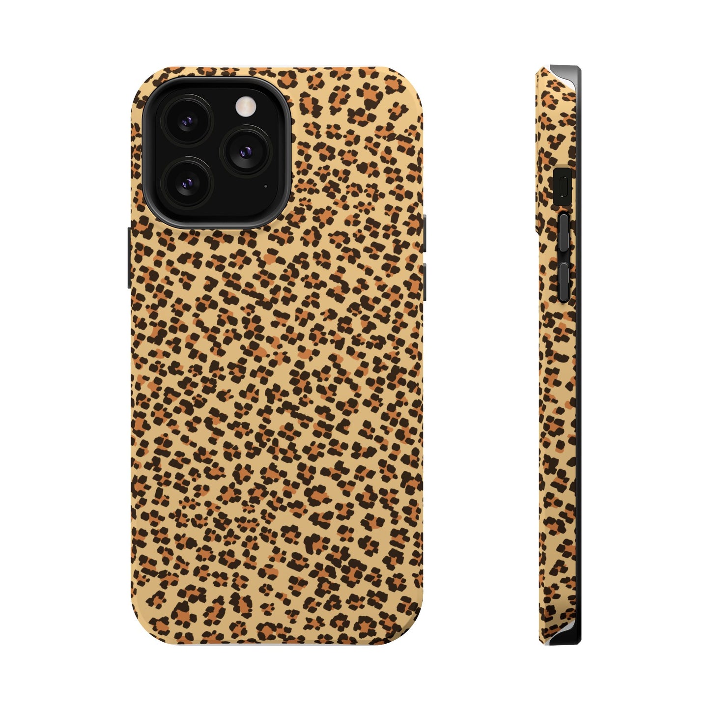 Leopard Print Magnetic Tough Case for iPhone – Bold Style, Rugged Protection  Make a fierce statement while keeping your iPhone safe with this stylish and durable magnetic tough case featuring a trendy leopard print design.