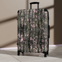Stylish Snakeskin Suitcase for Travel Enthusiasts
