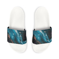 Galaxy Print Men's Removable-Strap Sandals | Unique Summer Footwear | Beach, Pool, Vacation Sandals, Gift for Him