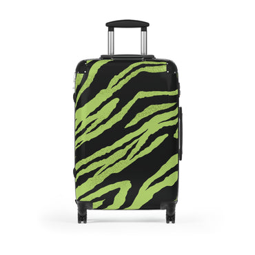 Vibrant Zebra Print Suitcase - Trendy Travel Luggage for Adventurers