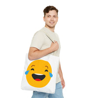 Funny Emoji Tote Bag - Smiling & Laughing Faces