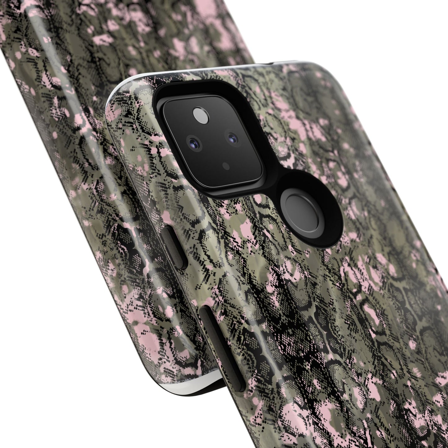 Camo Snake Pattern Phone Case – Rugged Protection Meets Bold Style  Turn heads while protecting your phone with this fierce camo snake pattern case—where urban edge meets outdoor grit.