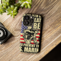 Military-Themed Phone Case - 'God Created Beer' Design