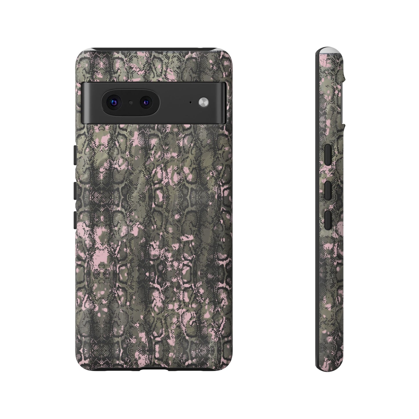 Camo Snake Pattern Phone Case – Rugged Protection Meets Bold Style  Turn heads while protecting your phone with this fierce camo snake pattern case—where urban edge meets outdoor grit.