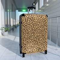 Stylish Leopard Print Carry-On Suitcase