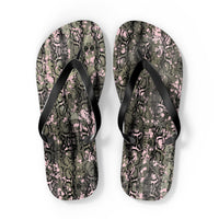 Trendy Pink Camouflage Flip Flops - Stylish Summer Sandals for Casual Wear