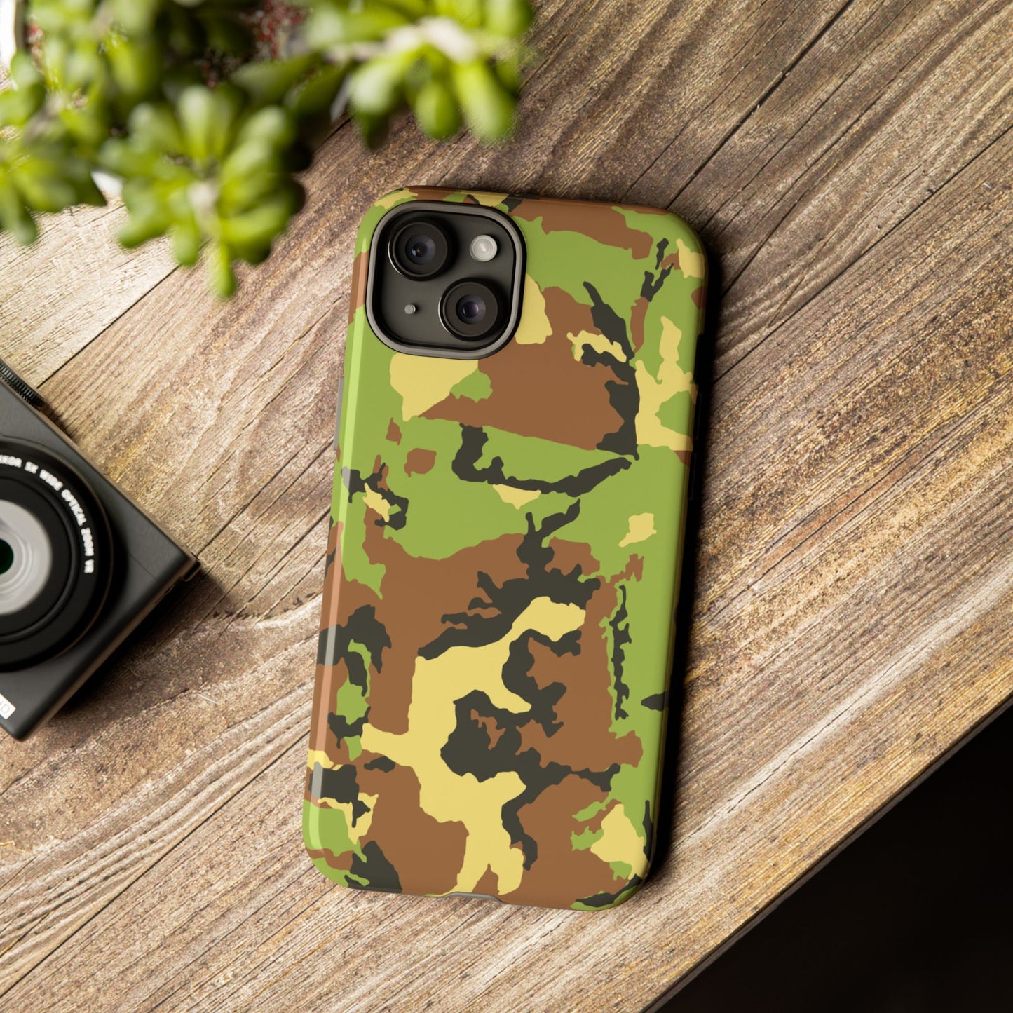 Camo Tough Phone Case - Durable Military Style Cover for Adventure Lovers