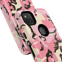 Stylish Pink Camouflage Phone Case – Tough Cases for Trendsetters