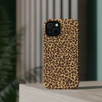 Leopard Print Magnetic Tough Case for iPhone – Bold Style, Rugged Protection  Make a fierce statement while keeping your iPhone safe with this stylish and durable magnetic tough case featuring a trendy leopard print design.