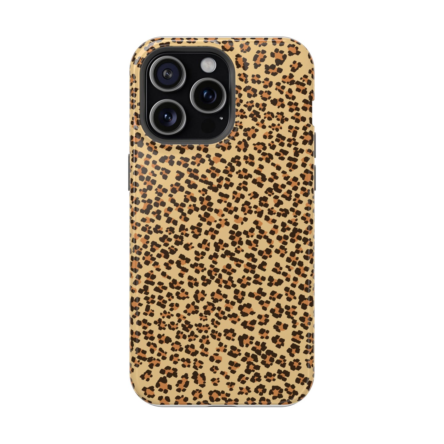 Leopard Print Magnetic Tough Case for iPhone – Bold Style, Rugged Protection  Make a fierce statement while keeping your iPhone safe with this stylish and durable magnetic tough case featuring a trendy leopard print design.