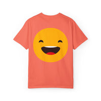 Smiley Face Unisex Garment-Dyed T-Shirt - Fun and Comfortable Casual Wear