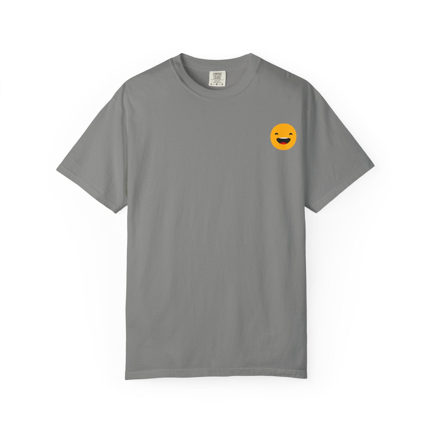 Smiley Face Unisex Garment-Dyed T-Shirt - Fun and Comfortable Casual Wear