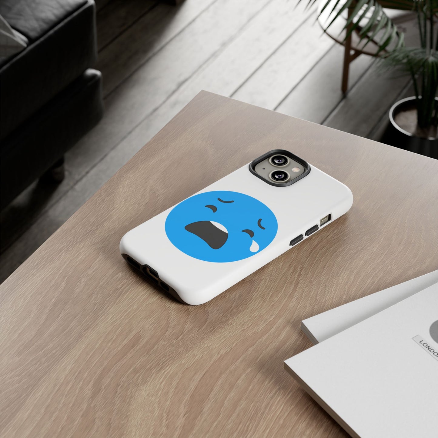 Funny Sad Face Phone Case - Tough and Stylish