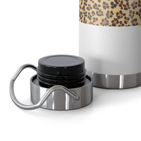Leopard Print Insulated Water Bottle - 22oz Reusable Copper Thermos