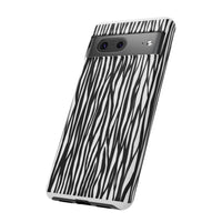 Tough Cases: Stylish Black and White Zebra Print Phone Case
