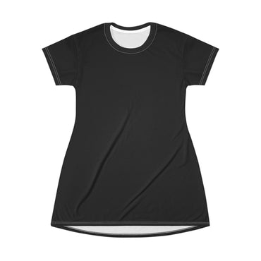 Chic Black T-Shirt Dress - Casual Comfort for Everyday Wear