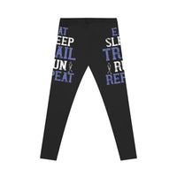 Women's Fitness Leggings with Motivational Print - Perfect for Running, Yoga, Gym, Athleisure, and Gifts