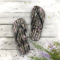 Trendy Pink Camouflage Flip Flops - Stylish Summer Sandals for Casual Wear