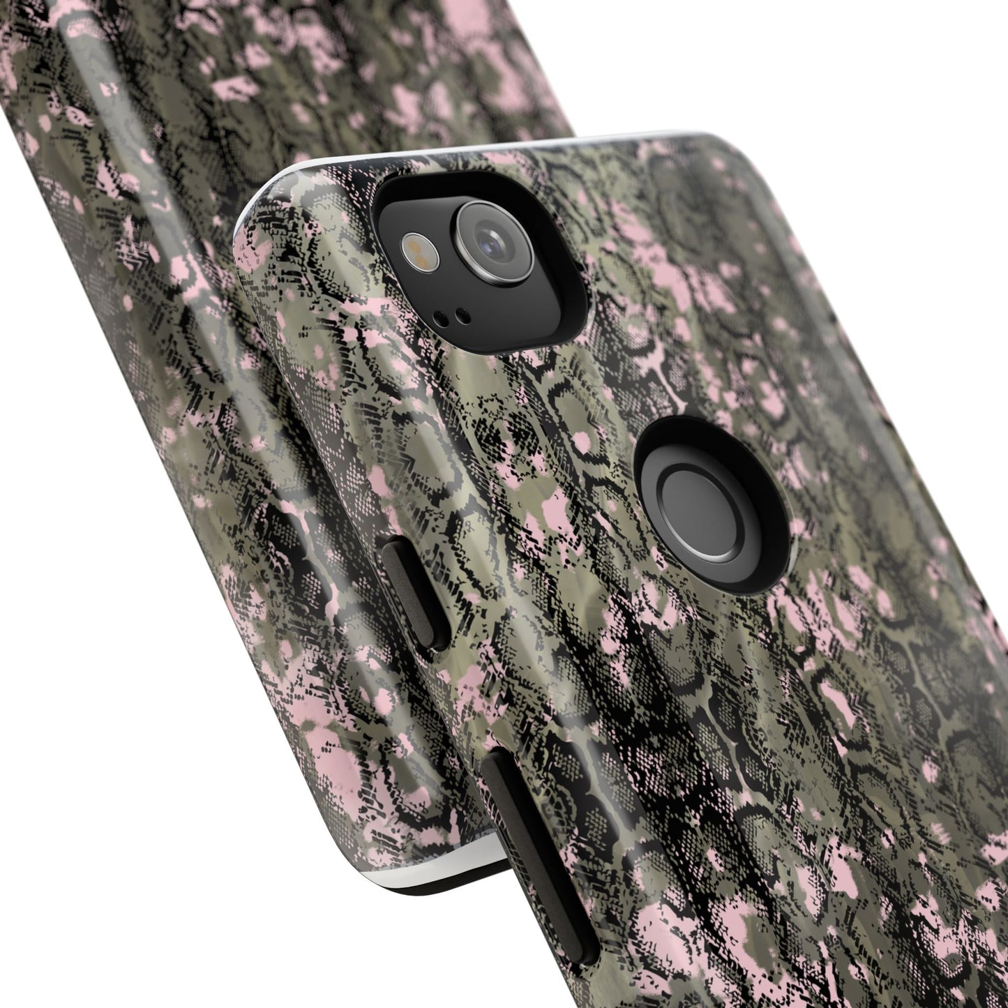 Camo Snake Pattern Phone Case – Rugged Protection Meets Bold Style  Turn heads while protecting your phone with this fierce camo snake pattern case—where urban edge meets outdoor grit.