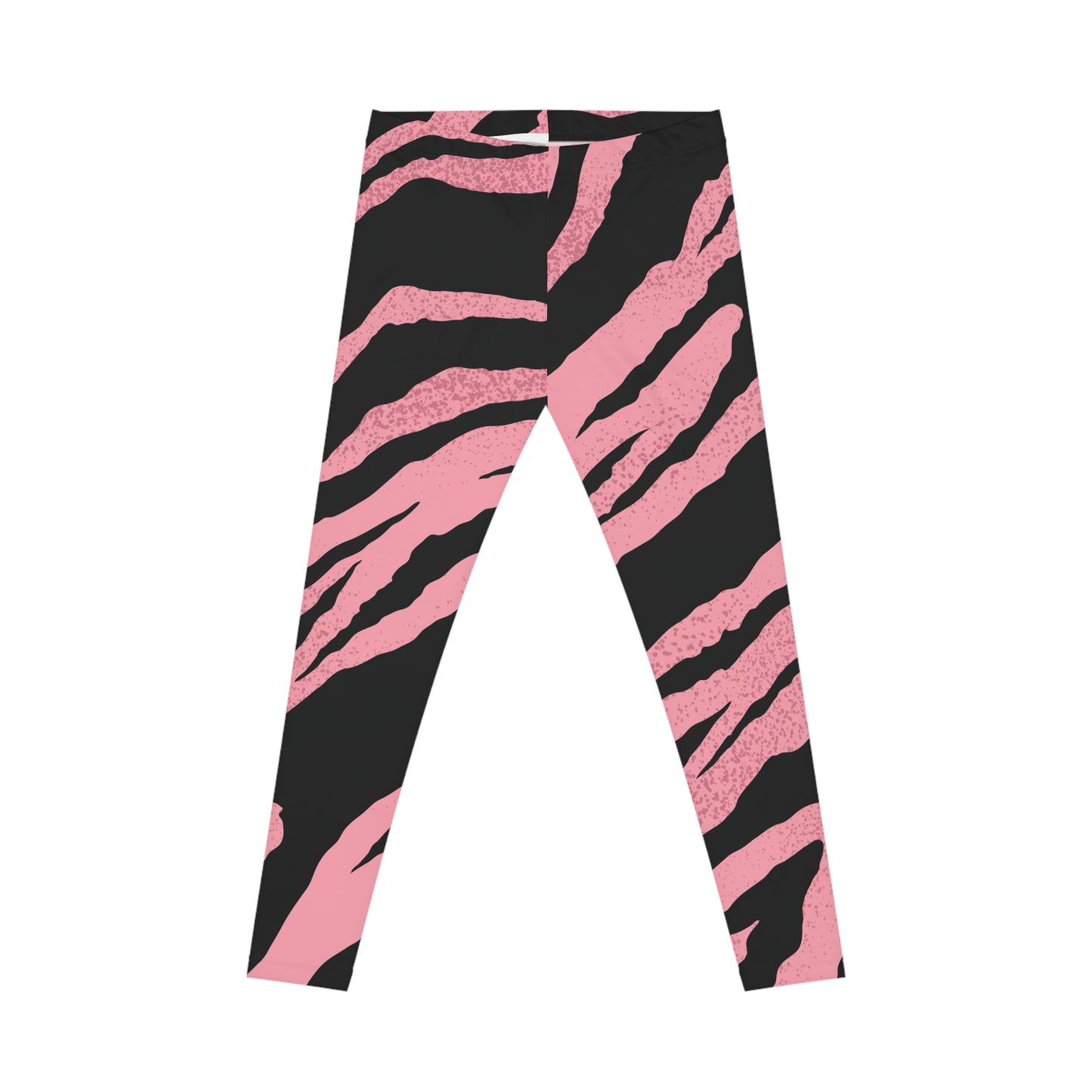Stylish Pink Tiger Stripe Women's Casual Leggings