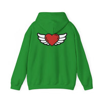 Angel Wings Heart Hoodie - Unisex Heavy Blend™ Sweatshirt for Love & Comfort